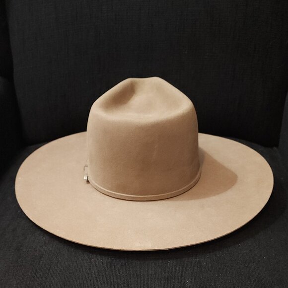 Rodeo King 7X Beaver Felt Long Oval Pecan Color Cowboy Hat - Picture 4 of 11